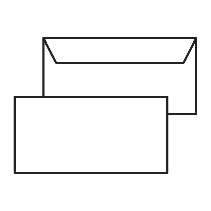 Buste commerciali Busta 11x23 cm strip senza finestra